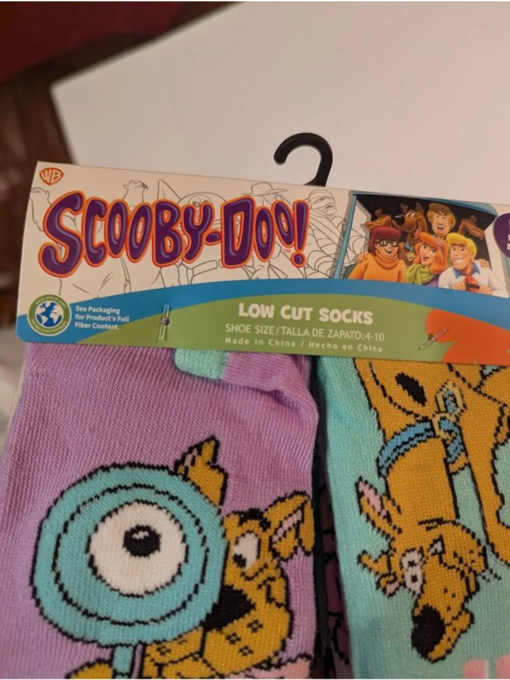 Scooby Doo! Low Cut Socks Shoe Size 4-10 (10 Pair) WB